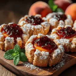 Thumbprint cookies have a rich history that dates back to Eastern Europe, where they have been a beloved treat for generations. Traditionally, these cookies are characterized by their round shape and the distinctive indentation made by a thumb or finger in the center, ready to be filled with various fillings. The versatility of thumbprint cookies is one of their greatest appeals; they can be filled with an array of jams, chocolates, nuts, or even caramel, making them a customizable delight for any palate.