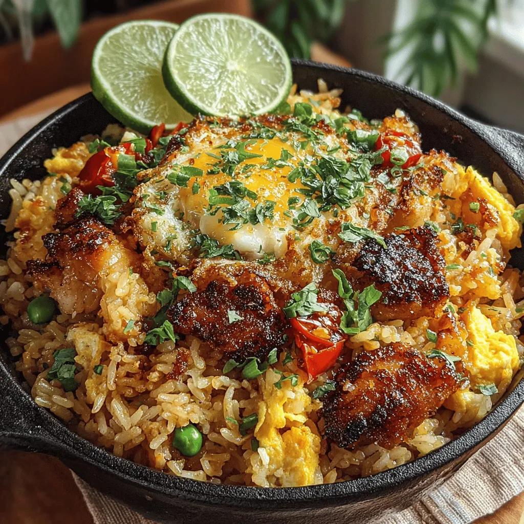 If you're searching for a dish that combines convenience, flavor, and a touch of excitement, look no further than Sticky Sweet Chili Chicken Fried Rice. This recipe masterfully melds the savory goodness of chicken with the sweet, tangy kick of chili sauce, all stirred into perfectly cooked rice. Not only is it a delightful meal to savor, but it also stands as a brilliant way to repurpose leftover rice, transforming it into a vibrant, satisfying dish that the entire family will adore.