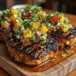 Grilled Chicken with Peach Salsa