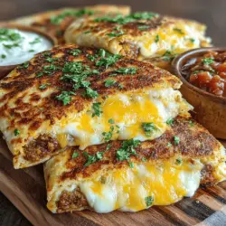 Quesadillas have long been celebrated as a versatile staple in many kitchens around the world. Whether stuffed with cheese, meats, or a variety of vegetables, they cater to a multitude of tastes and dietary preferences. Among the myriad of quesadilla recipes, the Roasted Garlic White Bean Quesadilla Wedges stand out as a unique and flavorful vegetarian option that not only satisfies the palate but also offers a wealth of health benefits.
