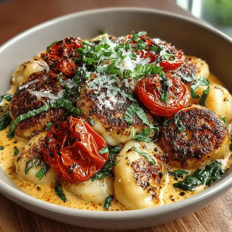 If you're in search of a comforting yet sophisticated dish that can effortlessly elevate both casual weeknight dinners and special occasions, look no further than Creamy Basil Gnocchi with Roasted Tomatoes. This delightful recipe combines tender, pillowy gnocchi with a rich and creamy sauce, infused with the vibrant flavors of fresh basil and the natural sweetness of roasted cherry tomatoes. It's a dish that not only tantalizes the taste buds but also brings a touch of Italian charm to your dining table.