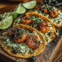 When it comes to vibrant and satisfying meals, few dishes can match the appeal of Zesty Shrimp Tacos with Blueberry Slaw. This culinary creation brings together the succulent taste of shrimp and the unexpected sweetness of blueberries, resulting in a taco that is as visually striking as it is delicious. Perfect for a summer gathering or a quick weeknight dinner, these tacos showcase the beauty of fresh, high-quality ingredients while delivering a punch of flavor that will tantalize your taste buds.