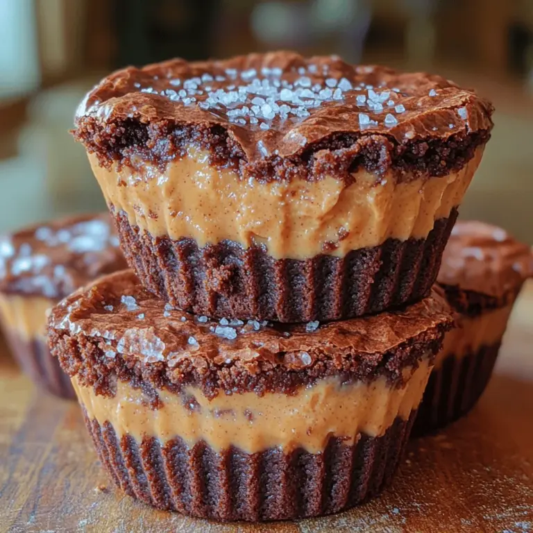 If you're a fan of desserts that combine rich chocolatey goodness with the creamy texture of peanut butter, then you’re in for a treat with our Decadent Peanut Butter Brownie Cups. This delightful dessert merges the best of both worlds, offering a fudgy brownie base topped with a luscious peanut butter filling. It checks all the boxes for a perfect indulgent treat – it's easy to make, visually appealing, and utterly satisfying to the taste buds.