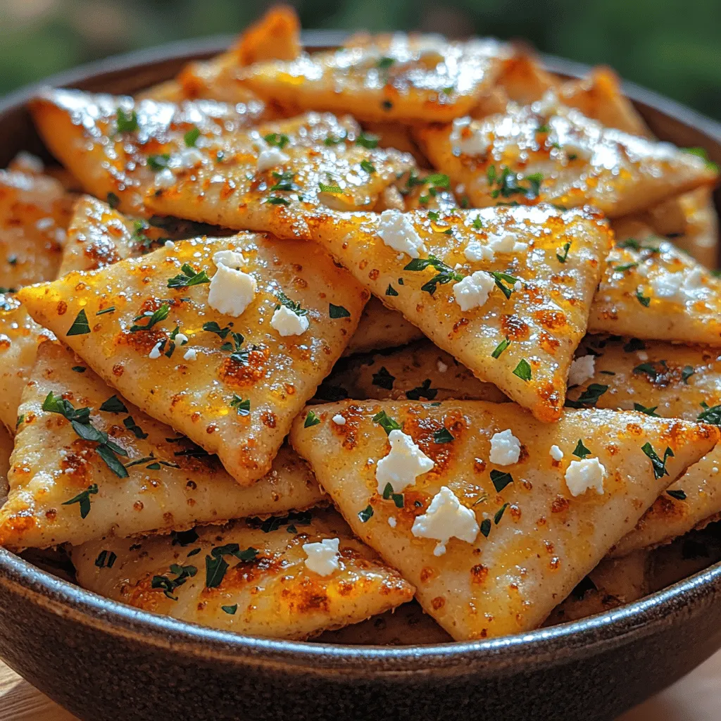 In recent years, the trend of healthy snacking has gained significant traction, as more individuals seek out flavorful yet nutritious options to satisfy their cravings. One snack that beautifully encapsulates this movement is crispy feta pita chips. Combining the satisfying crunch of pita with the rich, tangy notes of feta cheese, this recipe is not just a treat for the taste buds but also a guilt-free indulgence. These chips serve as a perfect appetizer or a delightful snack, whether you're entertaining guests or enjoying a quiet evening at home.