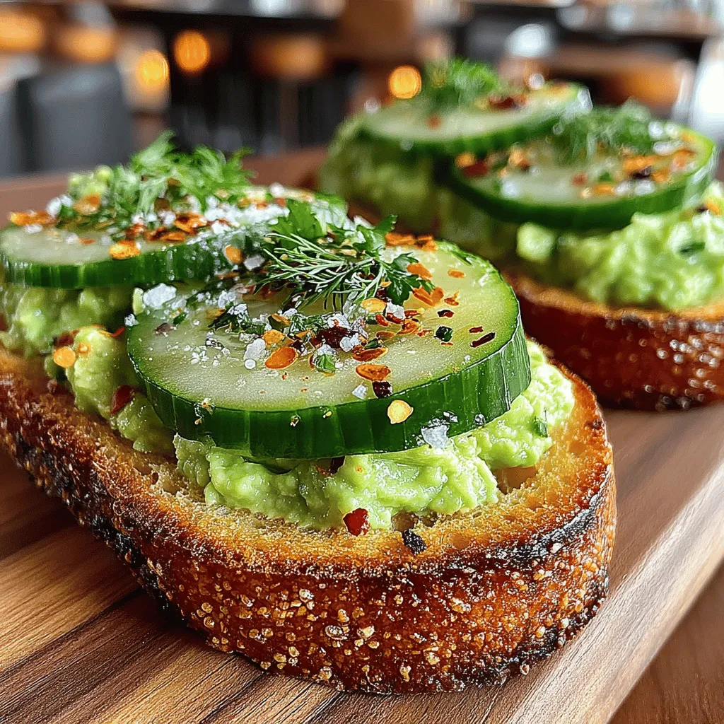 In recent years, avocado toast has surged in popularity, becoming a staple in cafes and kitchens alike. This simple yet sophisticated dish has captured the hearts (and taste buds) of many, thanks to its versatility and health benefits. One delightful variation that stands out is the creamy cucumber avocado toast. This recipe not only combines the rich, buttery flavor of ripe avocados with the refreshing crunch of cucumbers but also serves as a vibrant addition to your breakfast or snack repertoire.