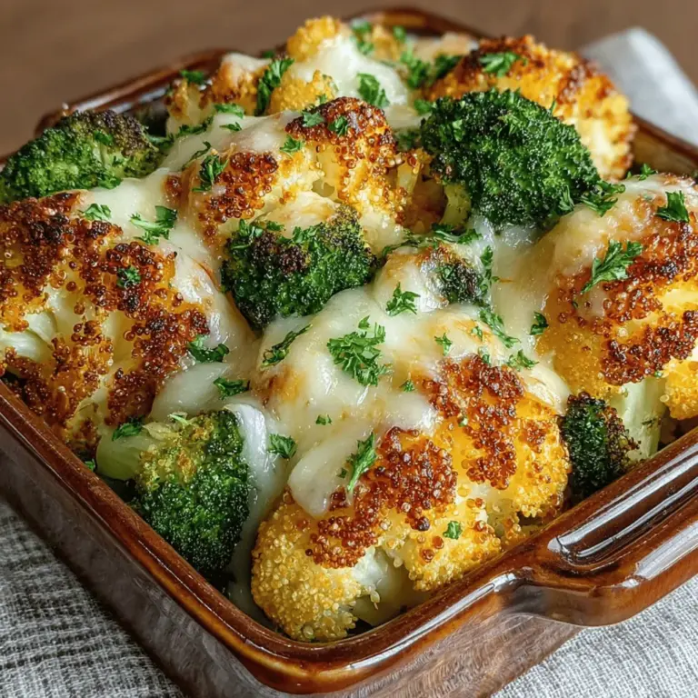 In the realm of wholesome, satisfying meals, few dishes can compete with the allure of Cheesy Roasted Broccoli Quinoa Delight. This delightful recipe seamlessly combines the nutty flavor of quinoa with the vibrant crunch of roasted broccoli, all enveloped in a creamy, cheesy goodness that is both comforting and nutritious. Ideal for family dinners, meal prep, or even as a side dish for special occasions, this dish is a versatile addition to any culinary repertoire.