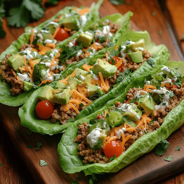In recent years, low-carb diets have surged in popularity, capturing the attention of health enthusiasts and casual eaters alike. As more people seek to reduce their carbohydrate intake for weight management or overall health improvement, innovative recipes that fit within these dietary guidelines have become essential. One such recipe that stands out is the Zesty Low-Carb Taco Lettuce Wraps. This dish not only delivers the satisfying flavors of traditional tacos but also offers a healthy alternative that aligns with low-carb lifestyle choices.