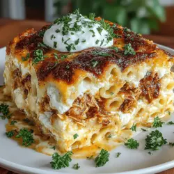 When it comes to comfort food, few dishes can compete with the heartwarming embrace of Cheesy BBQ Chicken Baked Ziti. This dish artfully blends the smoky, tangy flavors of BBQ chicken with the creamy, indulgent nature of melted cheeses, creating a culinary experience that is as satisfying as it is delicious. With a perfect balance of textures and flavors, this baked ziti is not just a meal; it's a celebration on a plate.