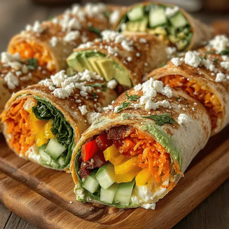 In an age where healthy eating is increasingly becoming a priority, finding snacks that are both nutritious and appealing can be a challenge. Colorful vegetable wraps emerge as a vibrant solution that not only satisfies cravings but also packs a punch in terms of nutrition. With their bright hues and diverse flavors, these wraps offer an exciting way to incorporate essential vitamins and minerals into your diet, making them an excellent choice for lunch boxes, picnics, or quick meals at home.