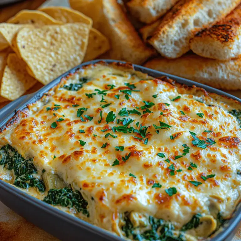 Spinach artichoke dip is a classic appetizer that has captured the hearts and palates of food lovers across the globe. This creamy, cheesy concoction combines the earthiness of spinach with the unique flavor of artichokes, creating a dish that is both rich in taste and texture. Often found gracing the tables at parties, gatherings, and even casual family dinners, this dip has earned its place as a perennial favorite.