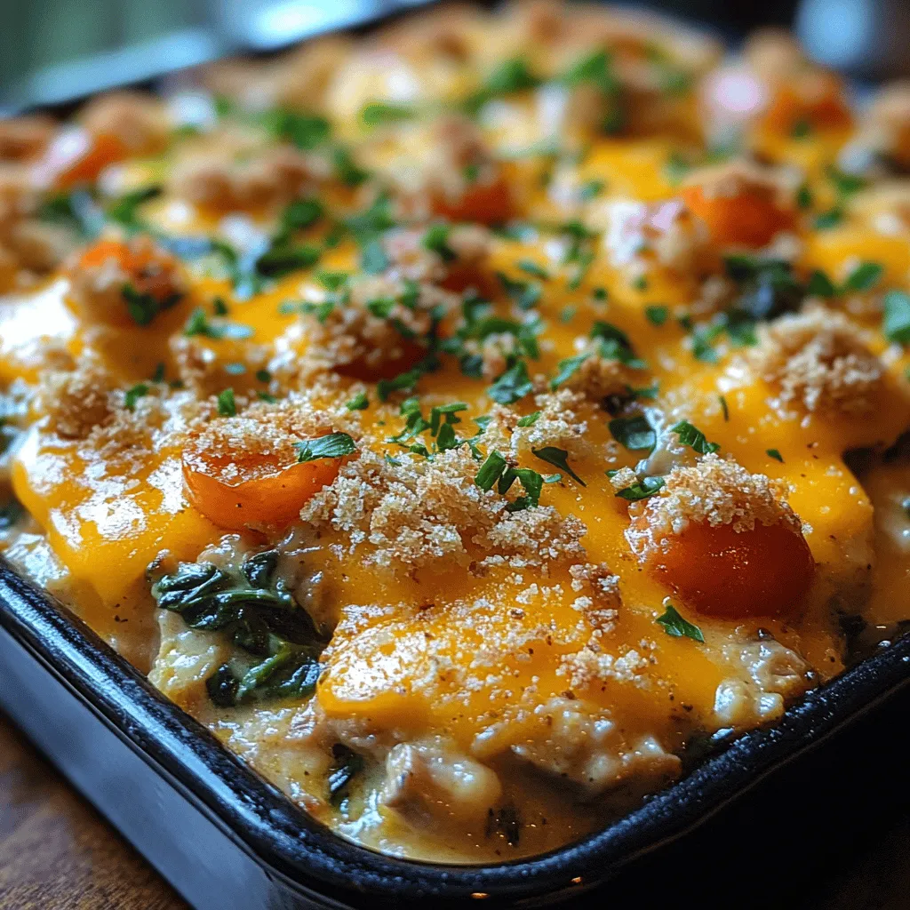 In the realm of comforting and nutritious meals, the Savory Tuna Spinach Delight stands out as a quintessential dish that combines heartiness with health. This casserole is not only a delight for the taste buds but also a practical solution for busy weeknights or family gatherings, where quick, satisfying meals are a priority. With its harmonious blend of flavors and textures, this dish is sure to please even the pickiest of eaters.