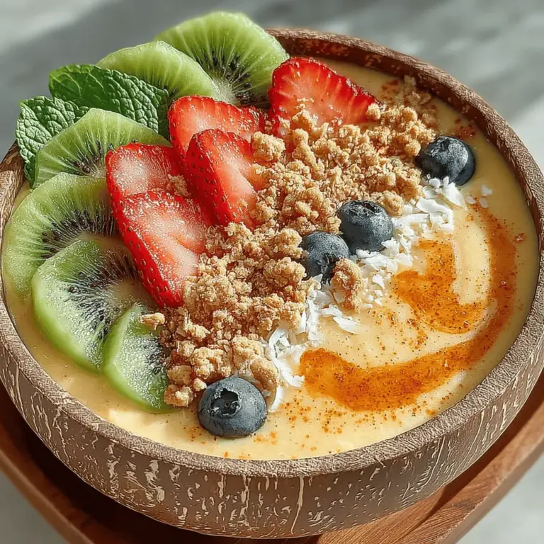 Smoothie bowls have surged in popularity over recent years, becoming a staple in health-conscious households and trendy cafes alike. These vibrant bowls are not only visually appealing, but they also offer a delicious way to pack in essential nutrients. A smoothie bowl allows you to enjoy the benefits of smoothies while adding a variety of toppings that enhance both flavor and texture. Among the myriad of smoothie bowl recipes, the Tropical Bliss Mango Smoothie Bowl stands out as a particularly refreshing and nutritious option.