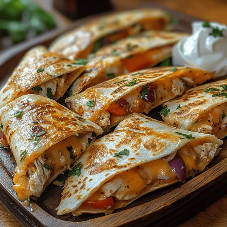 In the world of quick and delicious meals, few dishes can compete with the beloved quesadilla. This Mexican staple is renowned for its simplicity and versatility, making it a favorite among both home cooks and restaurant-goers alike. With its toasted exterior and warm, melty interior, the quesadilla offers a delightful eating experience that can be customized to suit any taste preference. In this article, we will delve into the preparation of crispy chicken quesadilla wedges, a dish that perfectly balances flavor and ease of preparation. Featuring shredded chicken enveloped in a blend of gooey cheeses and fresh vegetables, this recipe is bound to become a staple in your household.