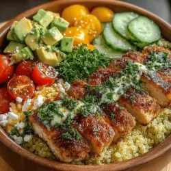Refreshing Chilled Chicken & Quinoa Bowls