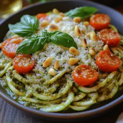 In the quest for healthier eating without compromising on flavor, zoodles—spiralized zucchini noodles—have emerged as a popular and delicious alternative to traditional pasta. As health-conscious individuals increasingly seek ways to incorporate more vegetables into their diets, zoodles provide a satisfying, low-carb option that captures the essence of pasta while offering a myriad of nutritional benefits. Our creamy pesto zoodle bowl is not only a delight for the taste buds but also a vibrant, nutritious meal that can be prepared in just 20 minutes. This article will guide you through the delightful world of zoodles, showcasing the benefits of using fresh ingredients and providing a step-by-step recipe for creating a creamy, flavorful dish that is sure to impress.