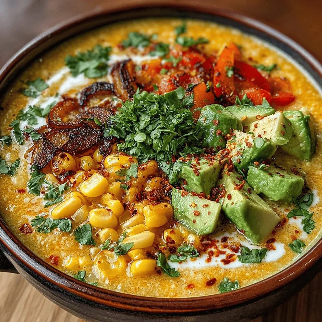 To kick off your Creamy Corn and Avocado Chowder, the first step is to sauté the aromatics, which typically include onions, garlic, and possibly some celery or bell peppers. This process is crucial for flavor development; it releases essential oils and sugars that enhance the overall taste of the chowder. Start by heating a tablespoon of olive oil or vegan butter in a large pot over medium heat.
