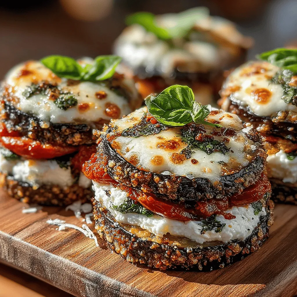 The magic of Mini Eggplant Pizza Stacks lies not just in their ingenious construction but also in the carefully selected ingredients that contribute to their nutritional profile. Each component plays a vital role, ensuring that this dish is as wholesome as it is delicious.
