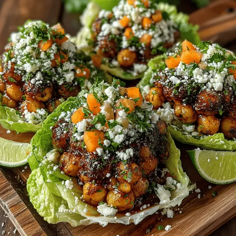 Simmering is a crucial step in creating the perfect Spicy Buffalo Chickpea Lettuce Cups. This technique allows the flavors of the chickpeas, spices, and buffalo sauce to meld beautifully, enhancing the overall taste of the dish. When you simmer the chickpeas with the sauce, the ingredients have time to infuse each other, resulting in a deeper, more vibrant flavor profile. Aim for a gentle simmer for at least 10-15 minutes, stirring occasionally to prevent sticking. This process not only enhances the flavor but also helps the chickpeas absorb the tangy, spicy notes of the buffalo sauce, making every bite satisfying.