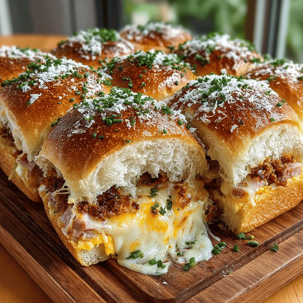 In the realm of breakfast options, few dishes can rival the convenience and comfort of sliders. Enter the Cheesy Mini Ham & Egg Breakfast Sliders—a delightful fusion of fluffy eggs, savory ham, and melty cheese tucked between soft dinner rolls. This recipe is perfect for brunch gatherings, busy mornings, or even a cozy family breakfast at home. With easy-to-follow instructions and readily available ingredients, you'll soon discover why these sliders are destined to become a favorite in your household.