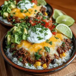 Taco Fiesta Rice Bowls