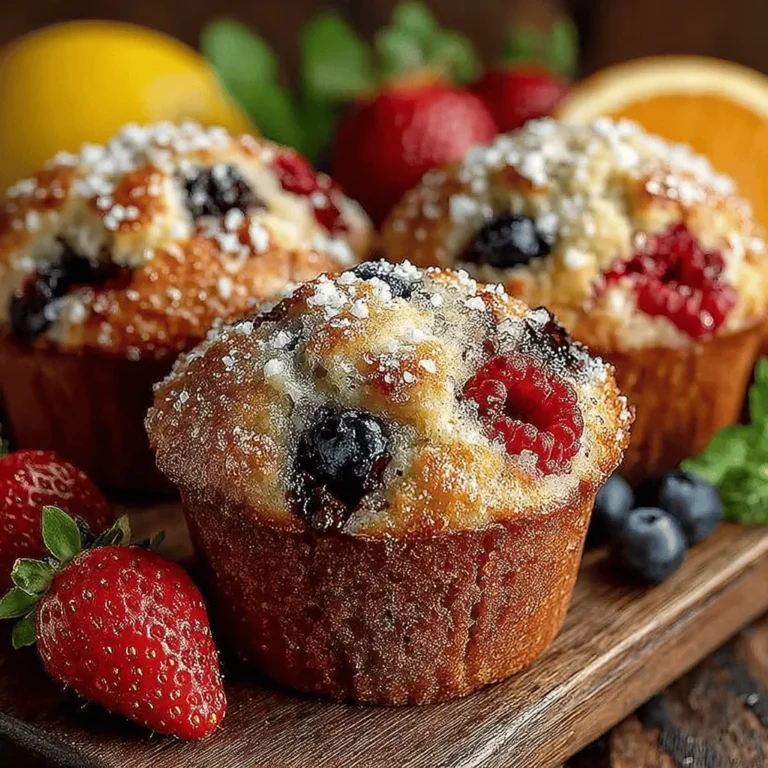 If you’re searching for a delightful treat that captures the essence of sunny mornings, look no further than Sunny Citrus Berry Bliss Muffins. These muffins are not just a feast for the eyes with their vibrant colors, but they also offer a burst of flavor that is both refreshing and satisfying. The combination of zesty citrus and sweet, juicy berries creates a delightful balance that is perfect for any time of day—whether enjoyed as a quick breakfast, a midday snack, or a sweet addition to brunch.