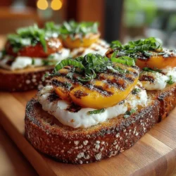 Grilled Peach Sandwich Melt: A Flavorful Delight