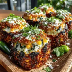 Hatch Chili Corn Poppers are an exciting culinary creation that showcases the vibrant and fiery essence of Hatch green chiles. These chiles are celebrated for their unique flavor profile, which ranges from mild to spicy, making them a versatile ingredient that can elevate a variety of dishes. The combination of sweet corn, creamy cheeses, and a crispy panko coating results in an irresistible appetizer that is perfect for gatherings, parties, or simply as a delightful snack to enjoy at home. Whether you choose to bake or fry them, Hatch Chili Corn Poppers are sure to be a hit with family and friends.
