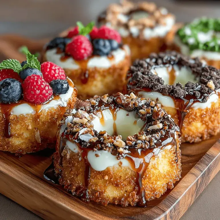 In the ever-evolving landscape of healthy snacks, the Frozen Yogurt Almond Butter Donut Rings emerge as a standout choice, seamlessly blending indulgence with nutrition. This innovative treat not only caters to those seeking a satisfying breakfast option but also serves as a guilt-free dessert that can be enjoyed any time of day. Imagine sinking your teeth into a donut ring that boasts the creamy richness of yogurt and the nutty depth of almond butter, all while being mindful of your dietary goals.