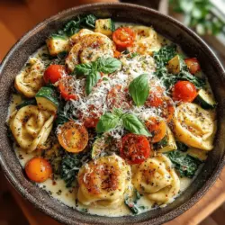 Creamy Garden Tortellini Delight: A Culinary Journey
