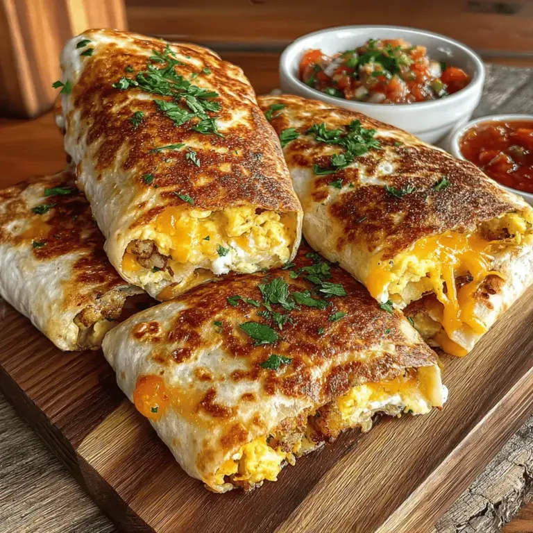 In a world where time is often of the essence, finding meals that are both quick to prepare and nutritious can be a challenge. Enter Cheesy Green Chili Egg Wraps—a delightful dish that seamlessly combines the comfort of familiar ingredients with a spicy twist. This recipe not only satisfies hunger but also caters to diverse palates, making it an ideal choice for breakfast, lunch, or dinner. With the perfect blend of eggs, sharp cheddar cheese, and zesty green chilies, these wraps offer a tantalizing flavor profile that is sure to please.