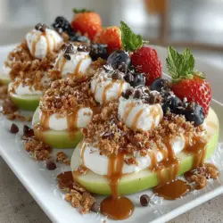 In the realm of healthy snacks and desserts, Peanut Butter Yogurt Apple Nachos stand out as a deliciously creative option that satisfies sweet cravings while delivering nutritional benefits. This delightful dish combines the crispness of fresh apples with the creaminess of Greek yogurt and the rich flavor of peanut butter, topped with an array of tempting ingredients. Perfect for sharing or enjoying solo, these apple nachos are not only easy to prepare but also customizable to cater to various taste preferences. In this article, we will explore the ingredients, preparation methods, and the nutritional benefits of this delicious treat, ensuring that you are equipped to create a memorable and healthful snack.