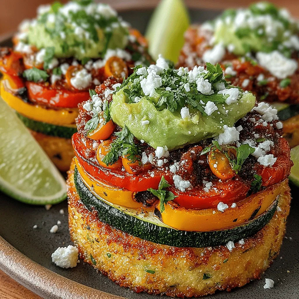 Embark on a culinary adventure with our Crispy Mini Roasted Veggie Tostada Stacks, a vibrant and flavorful dish that brings a burst of freshness to your table. This recipe not only tantalizes the taste buds but also serves as a colorful centerpiece for any gathering, whether it’s a laid-back family dinner or a lively get-together with friends. With layers of roasted vegetables, creamy avocado, and the satisfying crunch of corn tortillas, these tostada stacks are a delightful way to enjoy wholesome ingredients while impressing your guests with an eye-catching presentation.