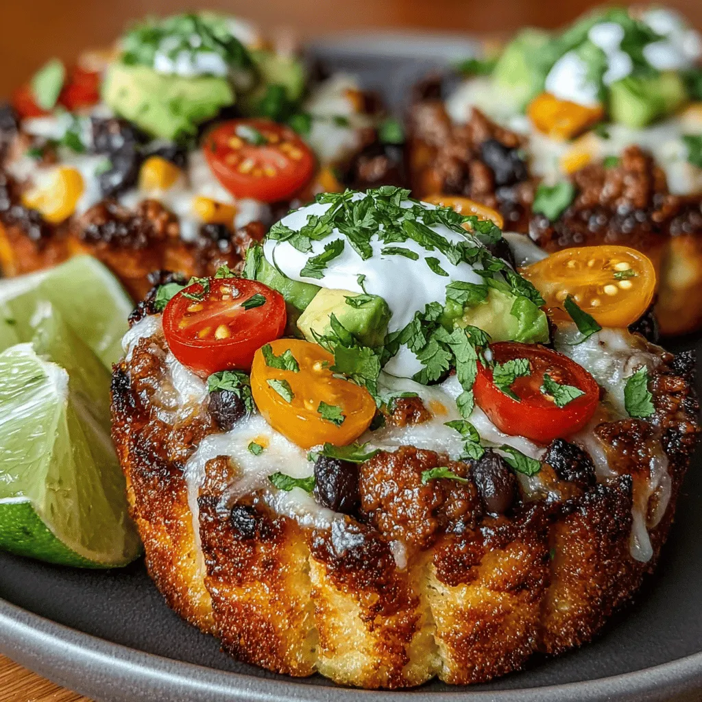 When you think of comfort food, tacos inevitably come to mind. They evoke a sense of warmth, familiarity, and a culinary experience that is both satisfying and versatile. Now, imagine that same beloved taco experience, but presented in a fun, bite-sized format. Enter the Mini Chicken Taco Flatbread Cups—a delightful twist on traditional tacos that combines convenience, flavor, and visual appeal. This recipe is perfect for gatherings, casual get-togethers, or a quick weeknight dinner, making it an ideal choice for busy families and culinary enthusiasts alike.