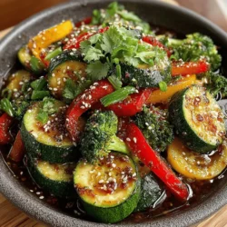 Vibrant Zucchini Veggie Stir Fry
