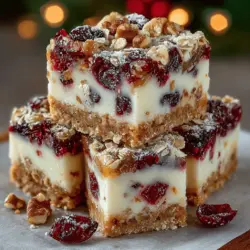 If you’re on the hunt for a healthy yet indulgent dessert, look no further than Cranberry Walnut Bliss Bars. These delicious treats combine the tartness of cranberries with the rich, nutty flavor of walnuts, creating a delightful balance that satisfies both your sweet tooth and your nutritional goals. Perfect as a snack or a dessert, these bars are an excellent way to enjoy a guilt-free indulgence without compromising on flavor or health benefits.