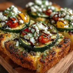In the realm of quick and satisfying meals, few dishes can rival the appeal of a well-crafted flatbread. The Zesty Zucchini & Feta Flatbread is a vibrant celebration of flavors, combining the subtle earthiness of zucchini with the tangy richness of feta cheese. This dish not only tantalizes the taste buds but also offers a wealth of nutritional benefits, making it an appealing choice for health-conscious food lovers and culinary adventurers alike.