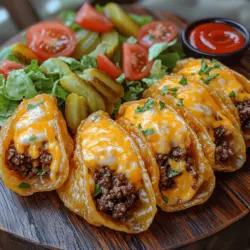 When you think of cheeseburgers, images of juicy patties nestled between soft buns often come to mind. However, what if you could encapsulate that beloved flavor in a bite-sized, crispy package? Enter Mini Cheeseburger Wonton Tacos—a delightful fusion dish that combines the best elements of classic cheeseburgers with the crispy, delicate texture of wonton wrappers. This innovative recipe offers a playful twist on traditional flavors, making it a standout choice for any occasion.