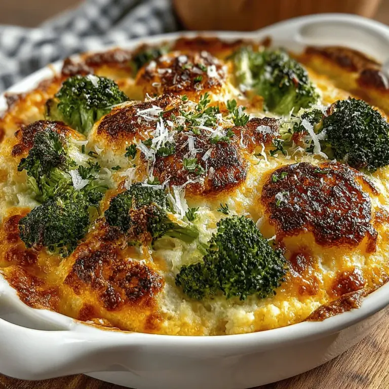 In the realm of comfort food, casseroles hold a special place in many hearts. They bring together an array of flavors and textures, all baked into one warm, inviting dish. One standout among these hearty meals is the Cheesy Green Delight: Broccoli Cheddar Quinoa Casserole. This delightful recipe marries the nutty flavor of quinoa with the vibrant green goodness of broccoli, all enriched with creamy cheddar and cottage cheese. It's not just a treat for the taste buds; it's a nourishing meal that the whole family can enjoy, making it an ideal choice for gatherings or busy weeknights.