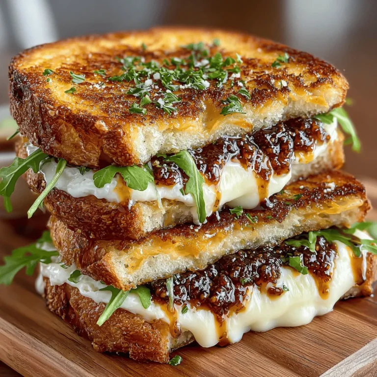 In recent years, gourmet grilled sandwiches have surged in popularity among home cooks seeking to elevate their culinary experiences. No longer confined to simple cheese and bread, these sandwiches embrace a world of flavors that tantalize the taste buds while providing comfort and satisfaction. Among the standout creations in this savory renaissance is the Grilled Fig Jam Sandwich Melt, a delightful fusion of sweet and savory that promises to indulge your palate.
