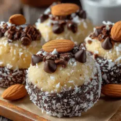 Start your Almond Joy Bliss Bites by creating a smooth base that will bring together all the delightful flavors. In a mixing bowl, combine 1 cup of almond butter, 1/4 cup of honey (or maple syrup for a vegan alternative), and 1 teaspoon of vanilla extract. Using a hand mixer or a whisk, blend these ingredients together until the mixture is creamy and well incorporated. The almond butter provides healthy fats and protein, while honey or maple syrup adds natural sweetness and moisture. This step is crucial, as it sets the foundation for the overall texture and flavor of your bliss bites.