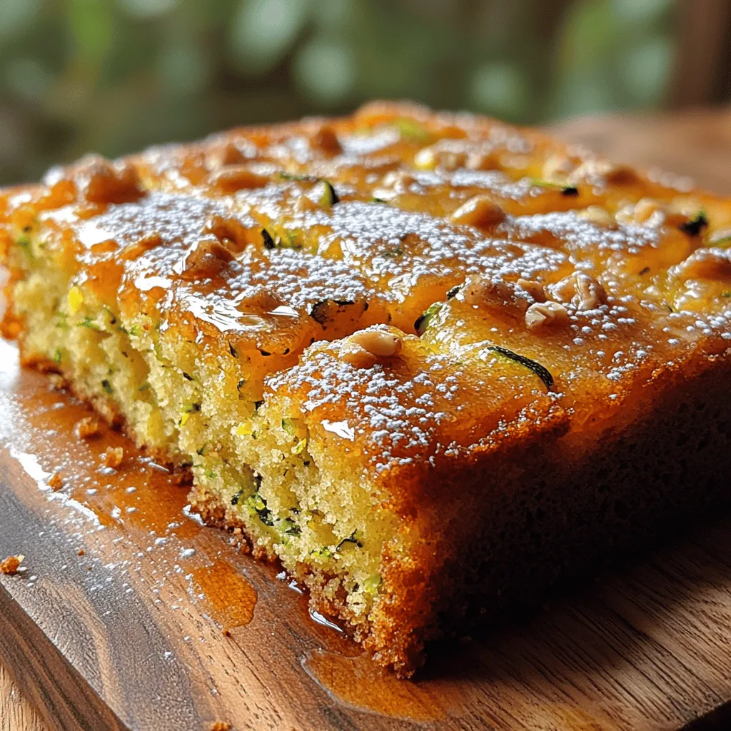To achieve a well-blended mixture for your Zesty Honey Lemon Zucchini Cake, start by sifting together the dry ingredients. This step is crucial as it helps to aerate the flour, ensuring that your cake remains light and fluffy. Combine all-purpose flour, baking powder, baking soda, and salt in a mixing bowl. Whisk them together until they are evenly distributed. This not only ensures that the leavening agents are well mixed but also helps to prevent any lumps from forming in your batter, leading to a smoother cake texture. If you want to add a twist, consider incorporating a teaspoon of cinnamon or nutmeg for an extra layer of flavor.