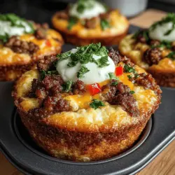 In the bustling world of morning routines, finding a delicious and nutritious breakfast that caters to the entire family can be a challenge. For parents juggling school drop-offs, work commitments, and the myriad responsibilities that come with family life, the need for quick, satisfying meals is greater than ever. Enter the Savory School Breakfast Sausage Egg Cups—a delightful combination of eggs, breakfast sausage, and colorful bell peppers that not only satisfies hunger but also adds a burst of flavor to your morning.