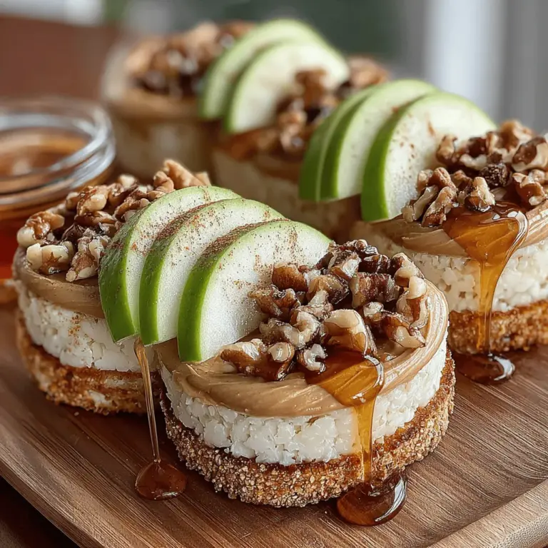 Discover the delightful fusion of flavors in our Cinnamon Apple Rice Cakes topped with creamy peanut butter. This easy-to-make recipe is not just a tasty snack; it also serves as a nutritious option for those seeking a light breakfast or a mid-day pick-me-up. The combination of sweet, crisp apples and the rich, nutty flavor of peanut butter creates a satisfying experience that can help fuel your day. In this article, we will explore the ingredients, preparation steps, and the nutritional benefits of this delicious dish, making it an attractive choice for health-conscious individuals and food enthusiasts alike.