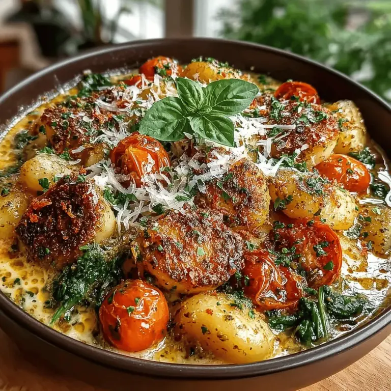 When it comes to weeknight dinners, simplicity and flavor are paramount. That’s where One-Pot Creamy Pesto Gnocchi comes into play—a dish that beautifully combines convenience with a rich, satisfying taste. This creamy delight is not only easy to prepare but also ensures minimal cleanup, making it the perfect choice for busy evenings or when you simply want to whip up something delicious without the fuss.