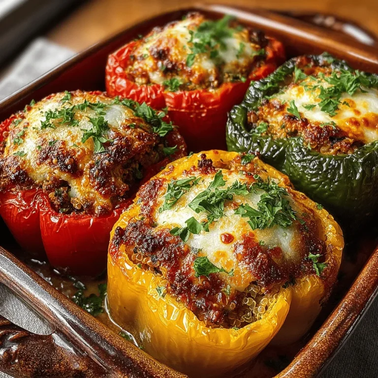 Before diving into this delicious recipe, it’s essential to prepare your kitchen. Start by preheating your oven to 375°F (190°C). This step is crucial as it ensures that your stuffed peppers will cook evenly and thoroughly. A properly preheated oven allows the flavors to meld beautifully while keeping the peppers tender yet firm.