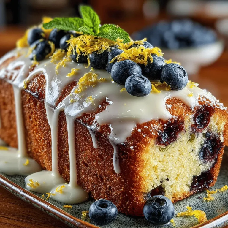 When it comes to indulgent desserts that bring a burst of flavor to your table, few can compare to the Zesty Lemon Blueberry Bliss Pound Cake. This delightful treat marries the refreshing tang of lemons with the natural sweetness of blueberries, creating a harmonious blend that tantalizes the taste buds. Whether you're planning an afternoon tea, a family gathering, or simply want to enjoy a slice with your morning coffee, this pound cake is a versatile option that fits any occasion.
