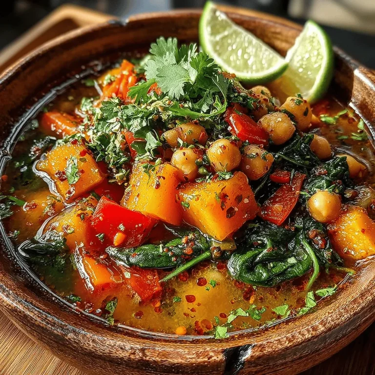 As the leaves begin to change and the air turns crisp, there's nothing quite like the comfort of a warm, hearty stew to embrace the essence of the season. The Harvest Harmony: Butternut Squash & Chickpea Stew captures this spirit perfectly, offering a delightful medley of flavors that nourishes both the body and soul. This recipe is a celebration of autumn, showcasing the vibrant colors and rich tastes of seasonal produce, while also being a nutritious option for those seeking a wholesome meal.
