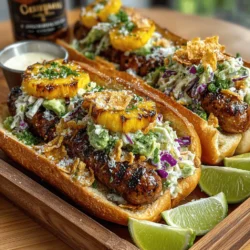 Colombian Hot Dogs with Caramelized Pineapple