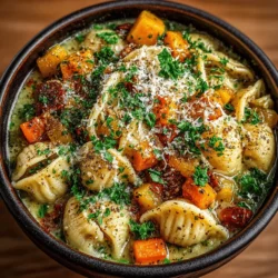 Harvest Delight Creamy Pasta Soup in a Crockpot