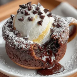 Indulging in dessert doesn’t always have to be a time-consuming affair. Enter the Decadent Molten Lava Chocolate Mug Cake, a delightful treat that combines convenience with rich, chocolatey satisfaction. This quick and easy recipe allows you to create a personal-sized dessert in just a few minutes, making it perfect for those late-night cravings or when you want to impress guests with minimal effort.